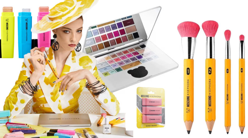 Moschino y Sephora lanzan línea de maquillaje inspirada en artículos escolares